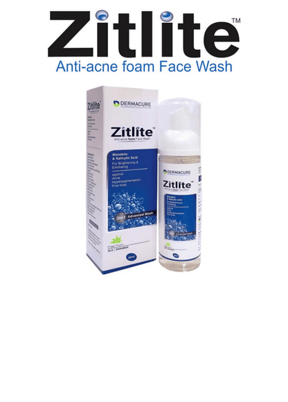 ZITLITE ANTI ACNE FOAM Face Wash 60ml - Global Surgicals