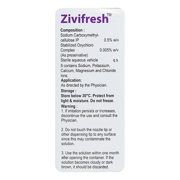 ZIVIFRESH Eye Drops 10ml - Global Surgicals