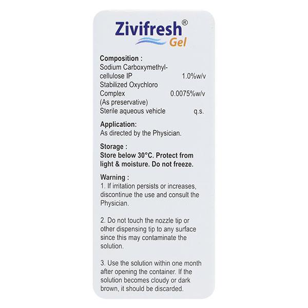 ZIVIFRESH Eye Gel 10ml - Global Surgicals