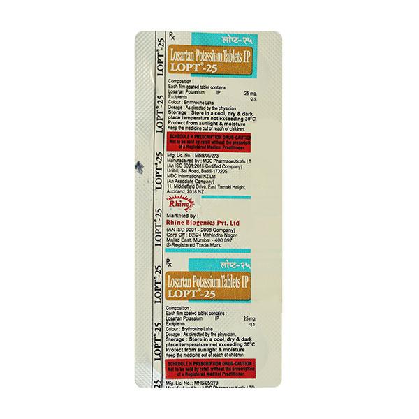 LOPT 25mg Tablet 10's