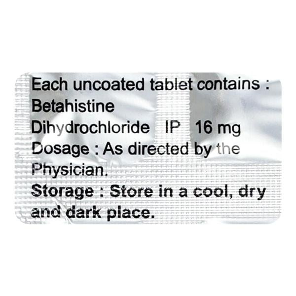 VERTIGRA 16mg Tablet 10's