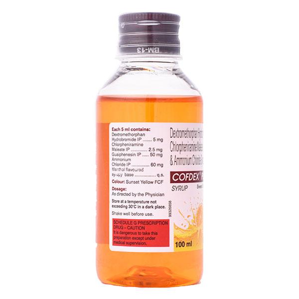 COFDEX PLUS Sweet Orange Flavour Syrup 100ml