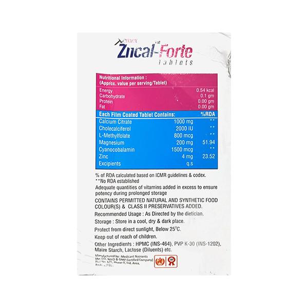 ZNCAL FORTE Tablet 15's - Global Surgicals