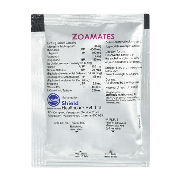 Zoamates Sachet 7Gm - Global Surgicals
