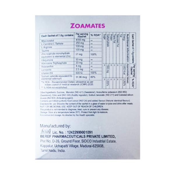 ZOAMATES (VEG) Sachet 7g - Global Surgicals