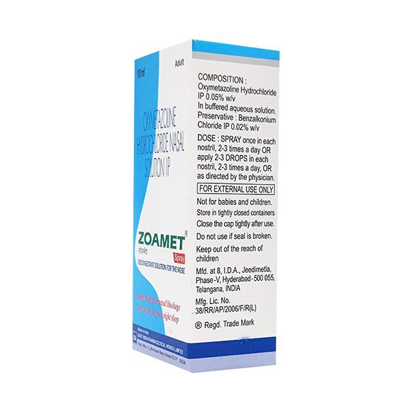 Zoamet Adult Nasal Spray 10ml - Global Surgicals
