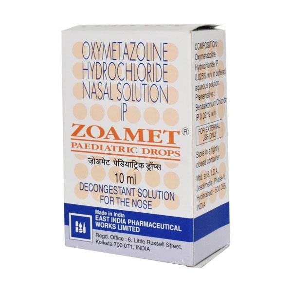 Zoamet Paediatric Nasal Drops 10ml - Global Surgicals
