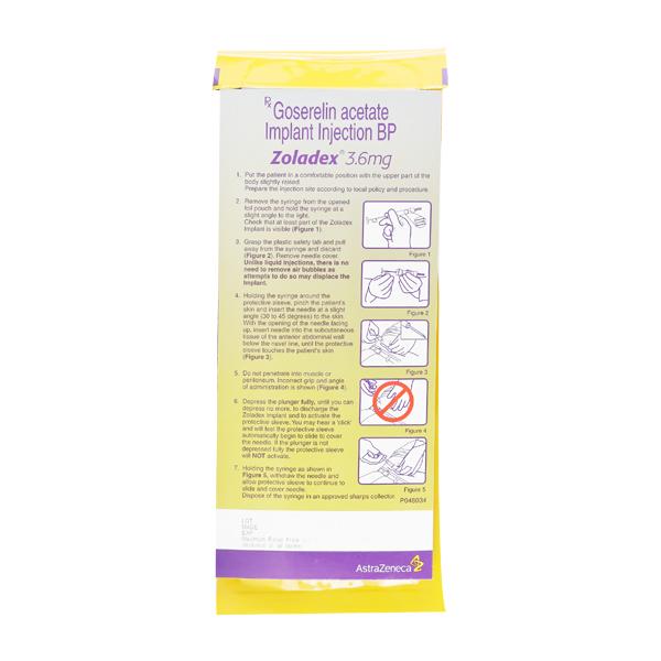 Zoladex 3.6mg Injection 1's - Global Surgicals