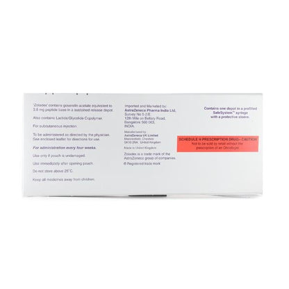 Zoladex 3.6mg Injection 1's - Global Surgicals