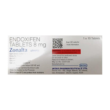 ZONALTA 8mg Tablet 10's - Global Surgicals