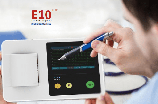 Zoncare Extreme Simplicity 3 - Ch ECG Machine - Global Surgicals
