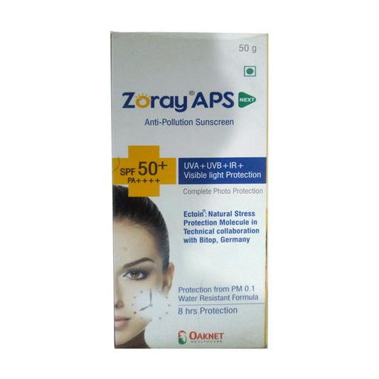 ZORAY APS NEXT SPF 50+ PA++++ Sunscreen 50gm - Global Surgicals