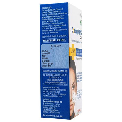 Zoray Aps SPF 50+ Sunscreen Gel 50gm - Global Surgicals