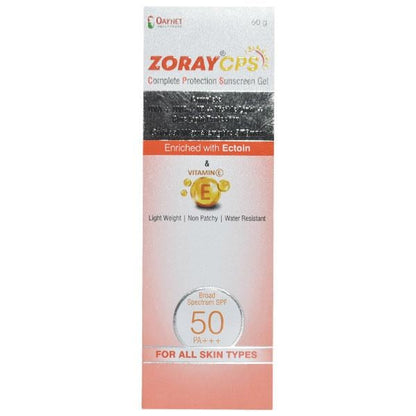 ZORAY CPS SPF 50 PA +++ UVA+UVB Sunscreen Gel 50gm - Global Surgicals