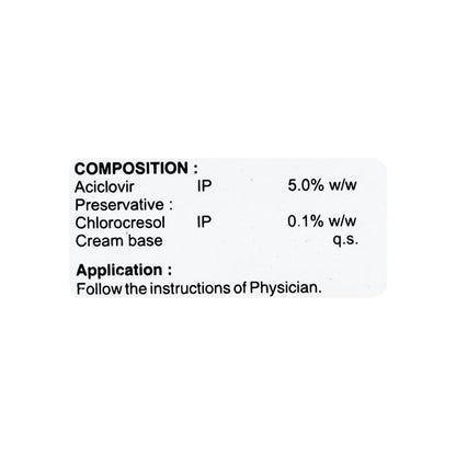 Zoster 5% Cream 5gm - Global Surgicals