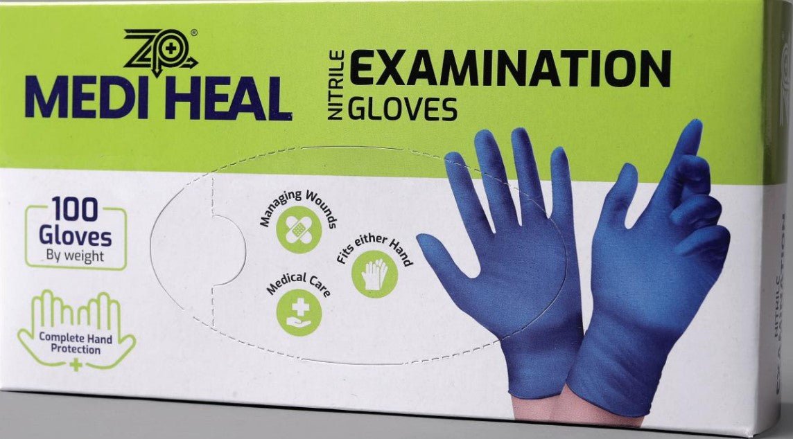zp Mediheal Nitrile Powder - Free Examination Gloves - Global Surgicals