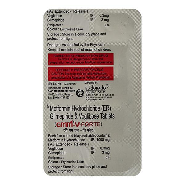 GMM V FORTE 3mg Tablet 10's