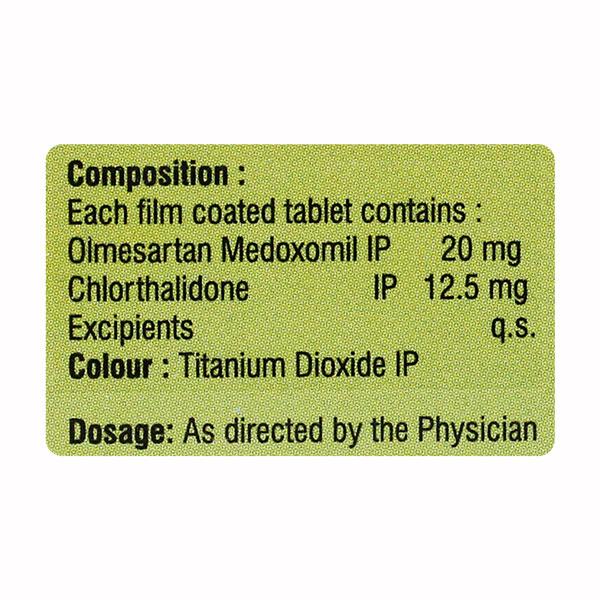 OLMEVAC CT 20/12.5 Tablet 10's