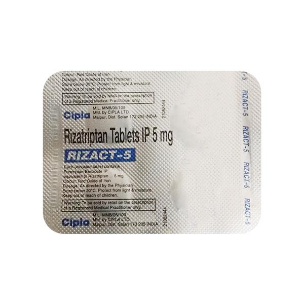 Rizact 5mg Tablet 4'S