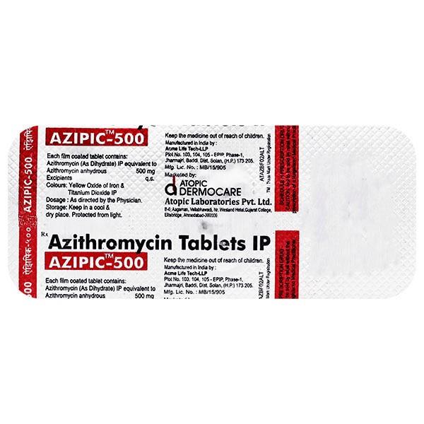 AZIPIC 500mg Tablet 3's