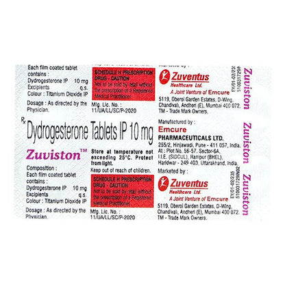 ZUVISTON 10 Tablet 10's - Global Surgicals