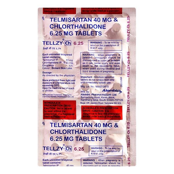 Tellzy CH 40/6.25mg Tablet 15'S