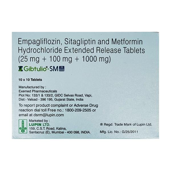 GIBTULIO SM 25/1000 Tablet 10's