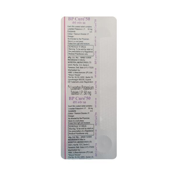 Bpcure 50mg Tablet 10'S