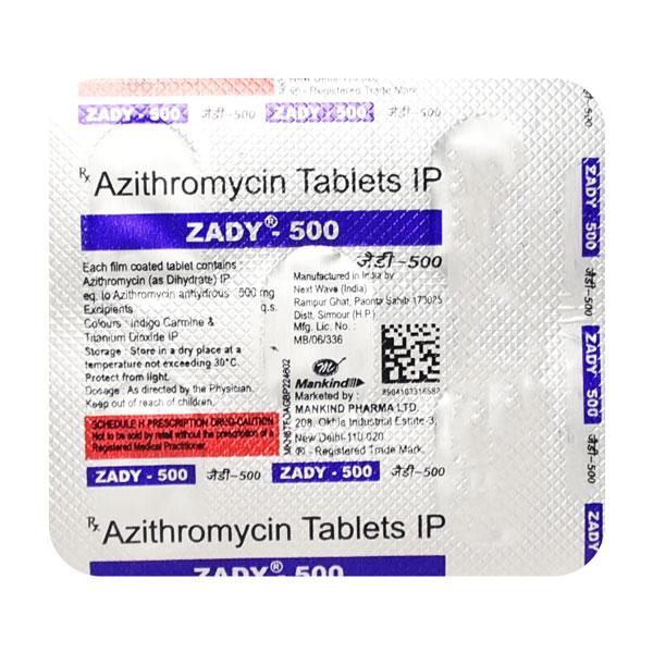 Zady 500mg Tablet 5'S