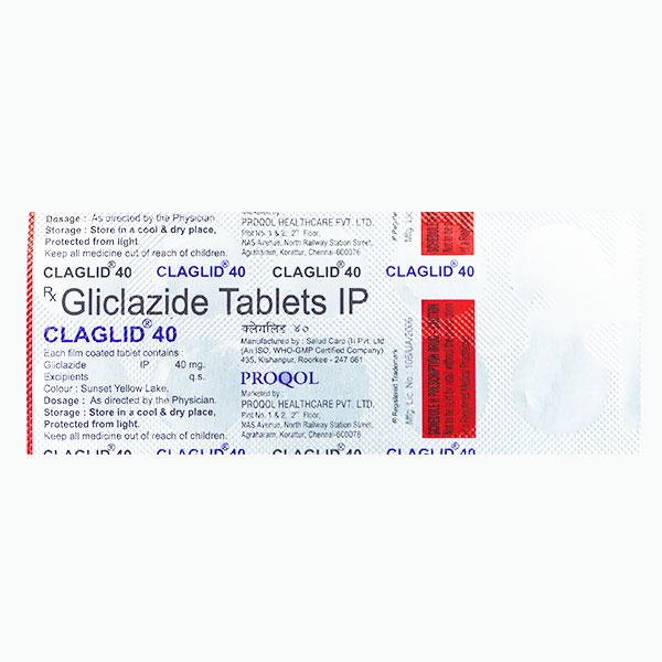 CLAGLID 40mg Tablet 10's