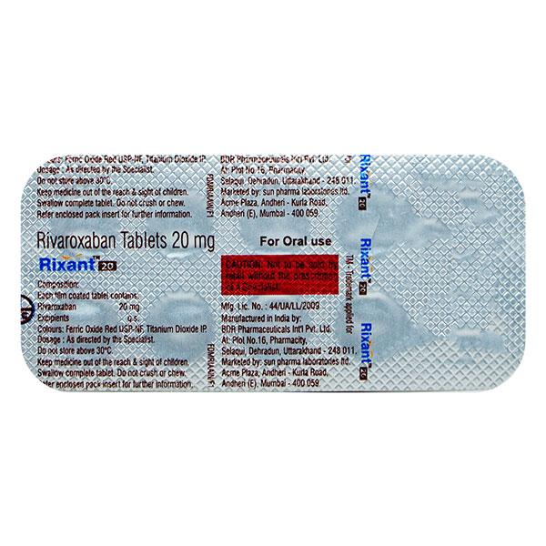 RIXANT 20 Tablet 10's