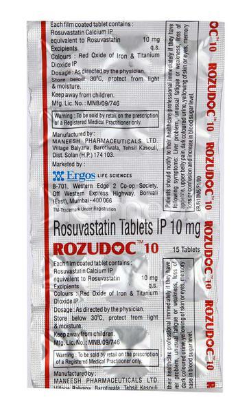 Rozudoc 10mg Tablet 15'S