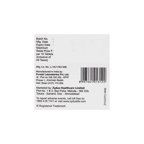 ZYCAL D Tablet 10's - Global Surgicals