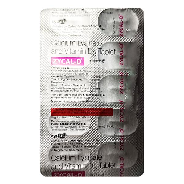 ZYCAL D Tablet 10's - Global Surgicals