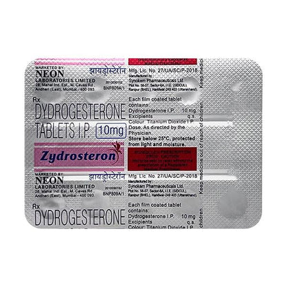 ZYDROSTERON 10mg Tablet 10's - Global Surgicals