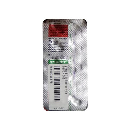 ZYNCET 5 Tablet 10's - Global Surgicals