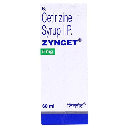 Zyncet Syrup 60ml - Global Surgicals