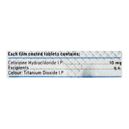 Zyrtec 10mg Tablet 10'S - Global Surgicals