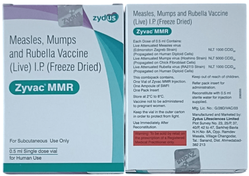 Zyvac MMR 0.5ml Injection - Global Surgicals