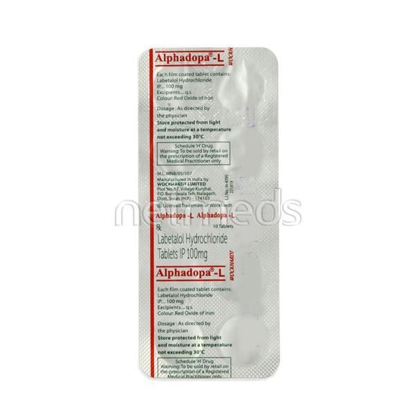 Alphadopa L 100mg Tablet 10'S