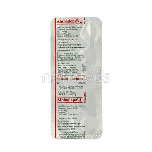 Alphadopa L 100mg Tablet 10'S