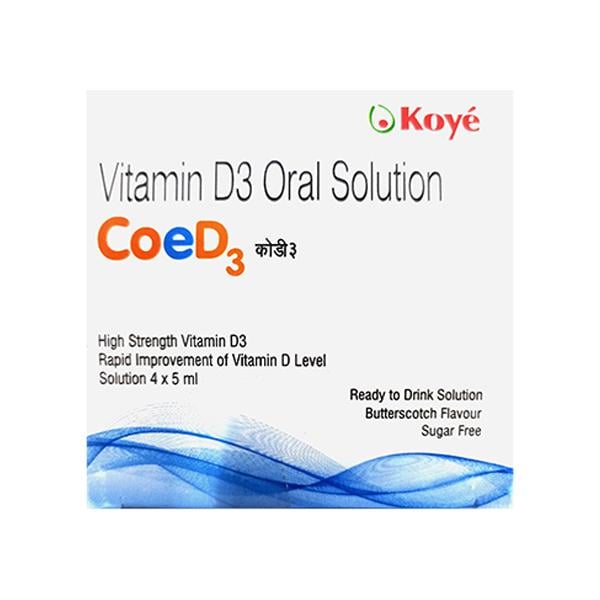 COE D3 SUGAR FREE BUTTERSCOTCH FLAVOUR Oral Solution 5ml